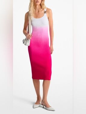 EUC Michael Kors Ombrè Ribbed Vicose Dress
